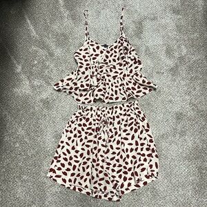 2 piece set. Shorts and tank top set.